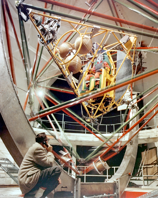 Space History Photo: Project Mercury Altitude Wind Tunnel Gimbaling Rig